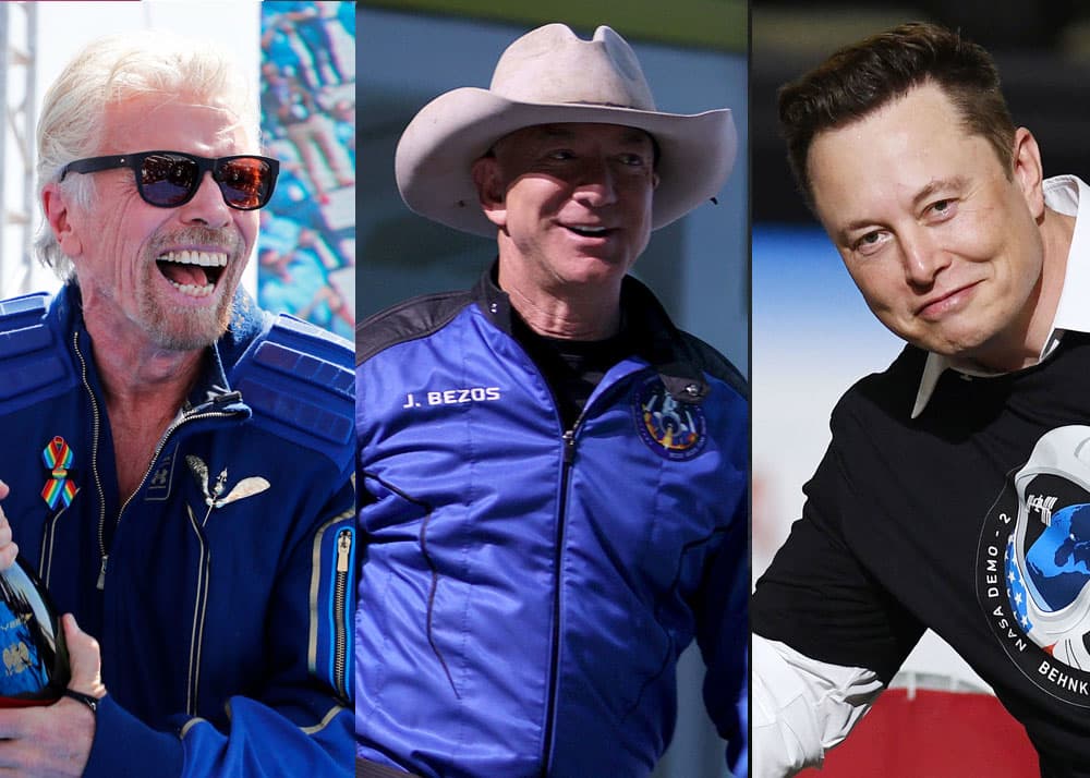 Branson’s Virgin Galactic trails Bezos’ Blue Origin in space tourism, while Musk’s SpaceX is in a league of its own