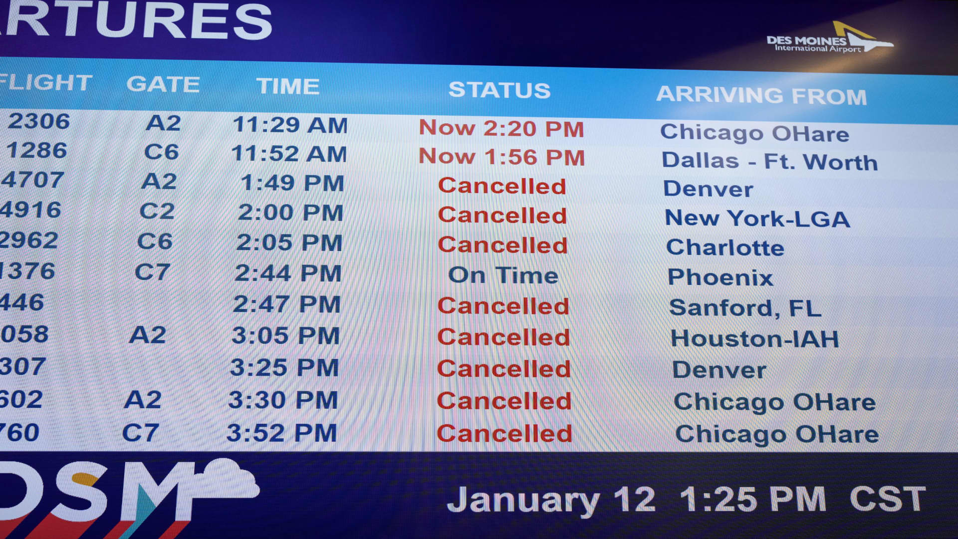 Flights canceled, delayed as weather, Max 9 grounding disrupt travel